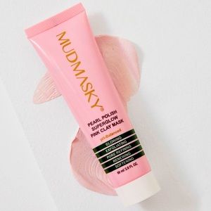 NWT: Mudmasky pearl polish (pink) clay mask